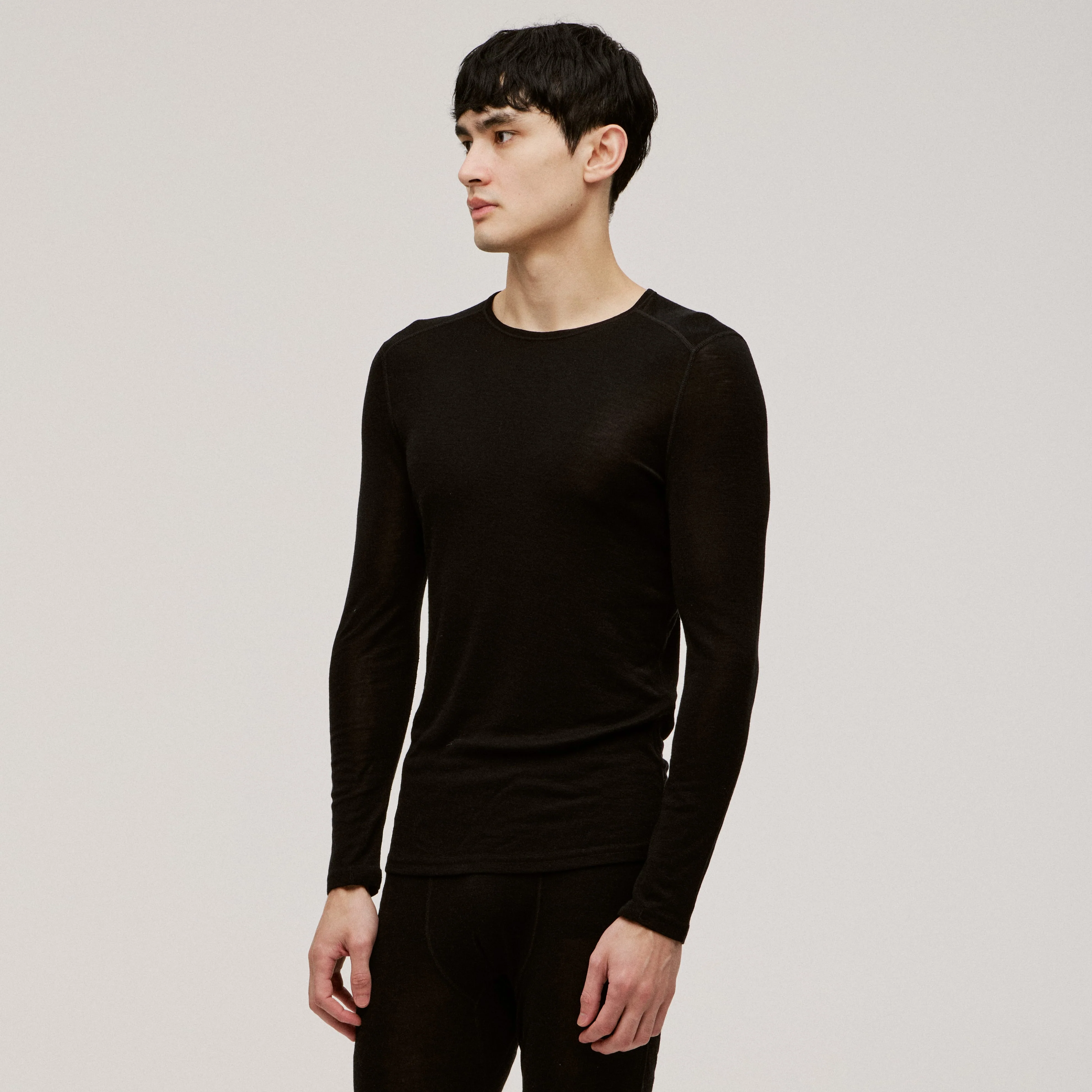 100% Superfine Merino Men's Thermal Long Sleeve