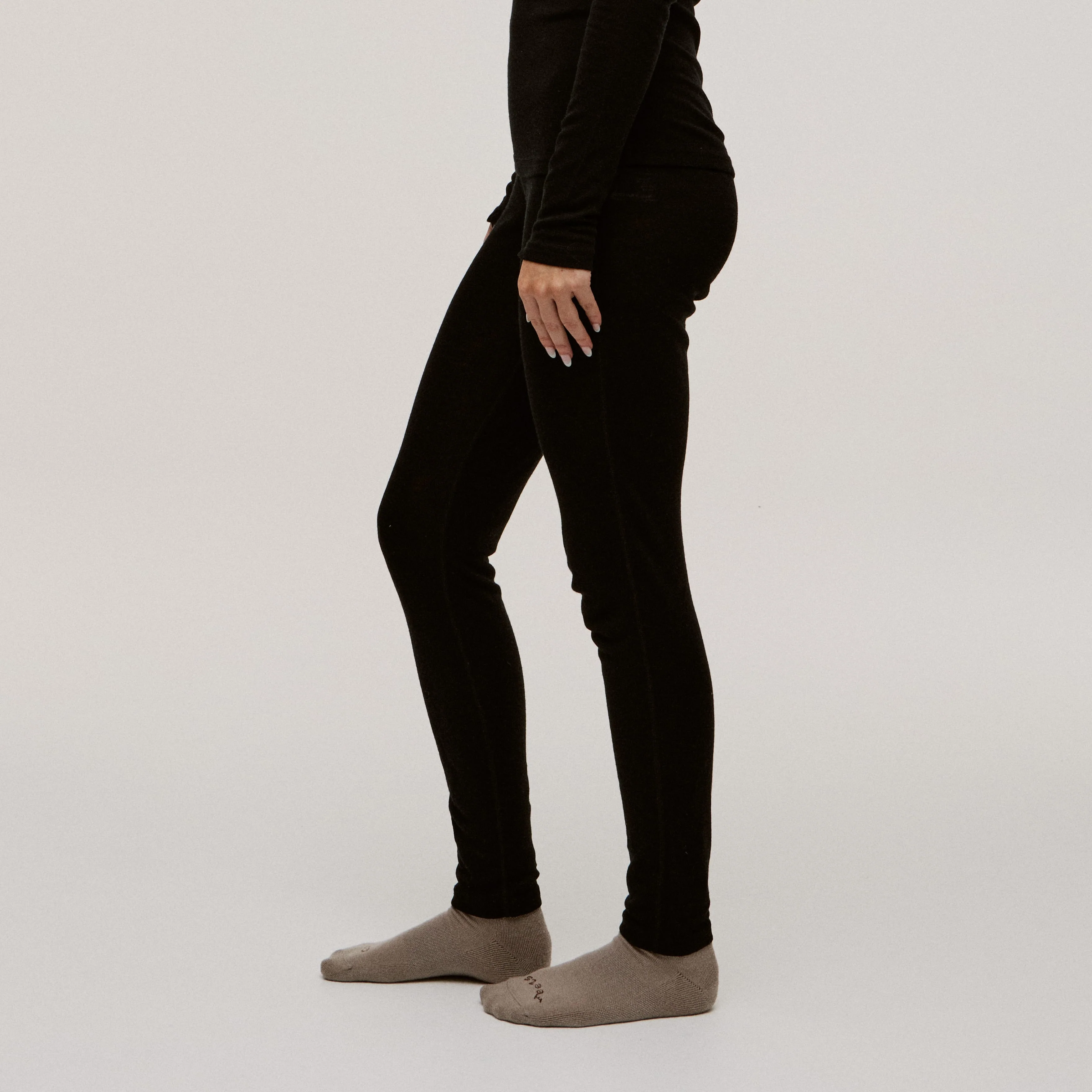 100% Superfine Merino Women's Thermal Leggings - Image 2